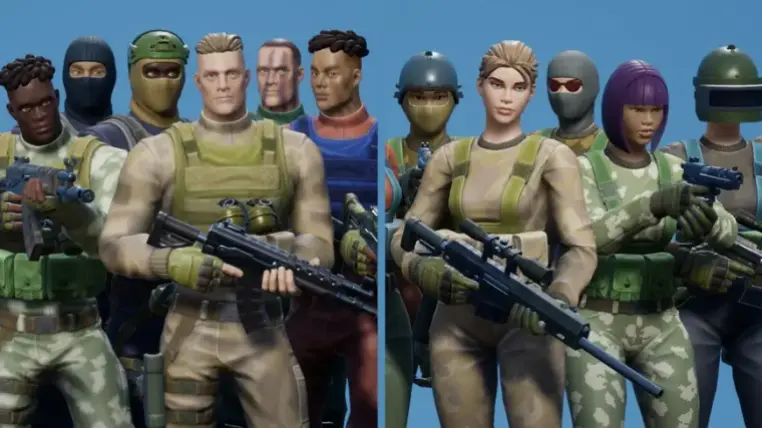 Styled Characters Pack: Military Male/Female Styled Characters Pack: Military Male/Female